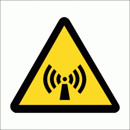 Non-ionizing radiation sign Non-ionizing radiation sign