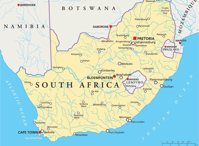 South African Continent - Changing for Surveying in South Africa